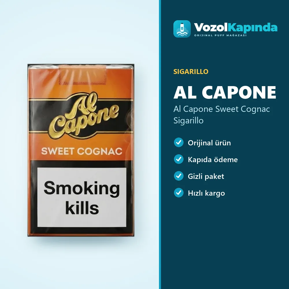 Al Capone Sweet Cognac Sigarillo sipariş avantajları: kapıda ödeme ve gizli paket