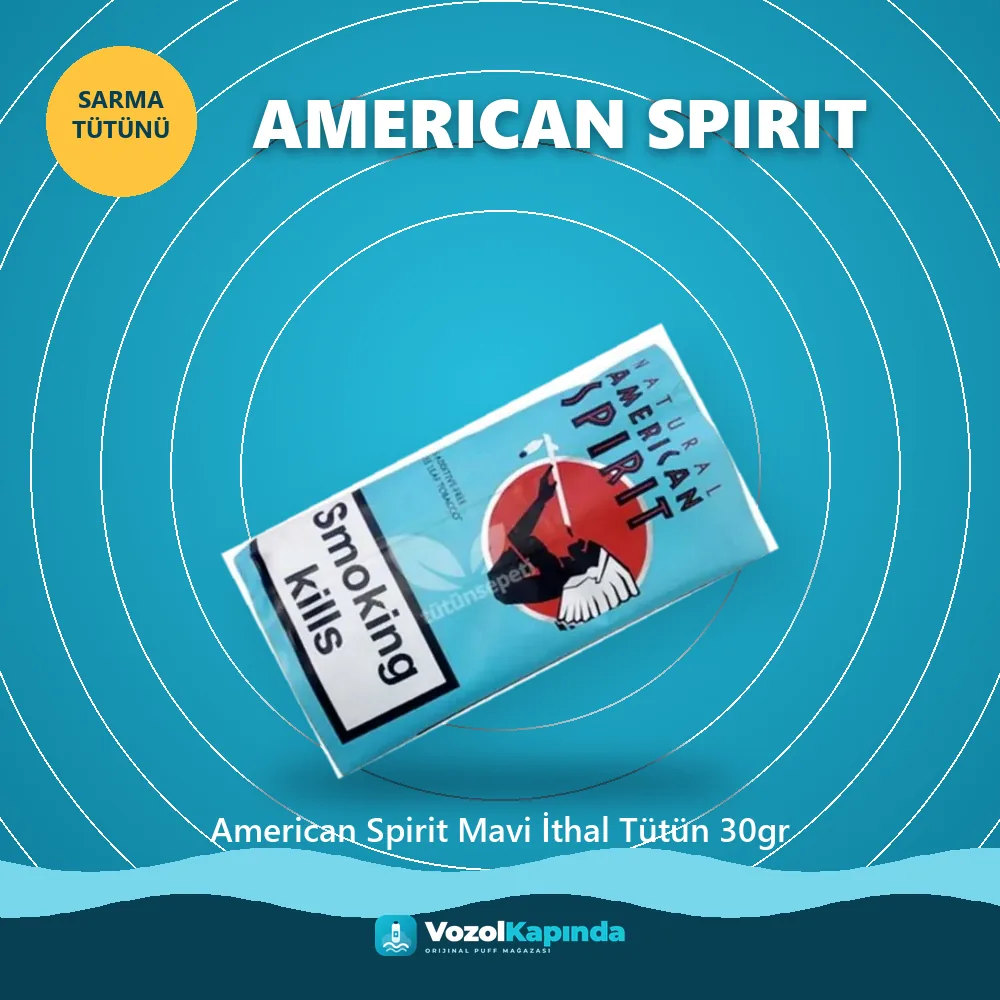 American Spirit Mavi İthal Tütün 30gr Özellikleri American Spirit Mavi İthal Tütün 30gr sipariş avantajları: kapıda ödeme ve gizli paket