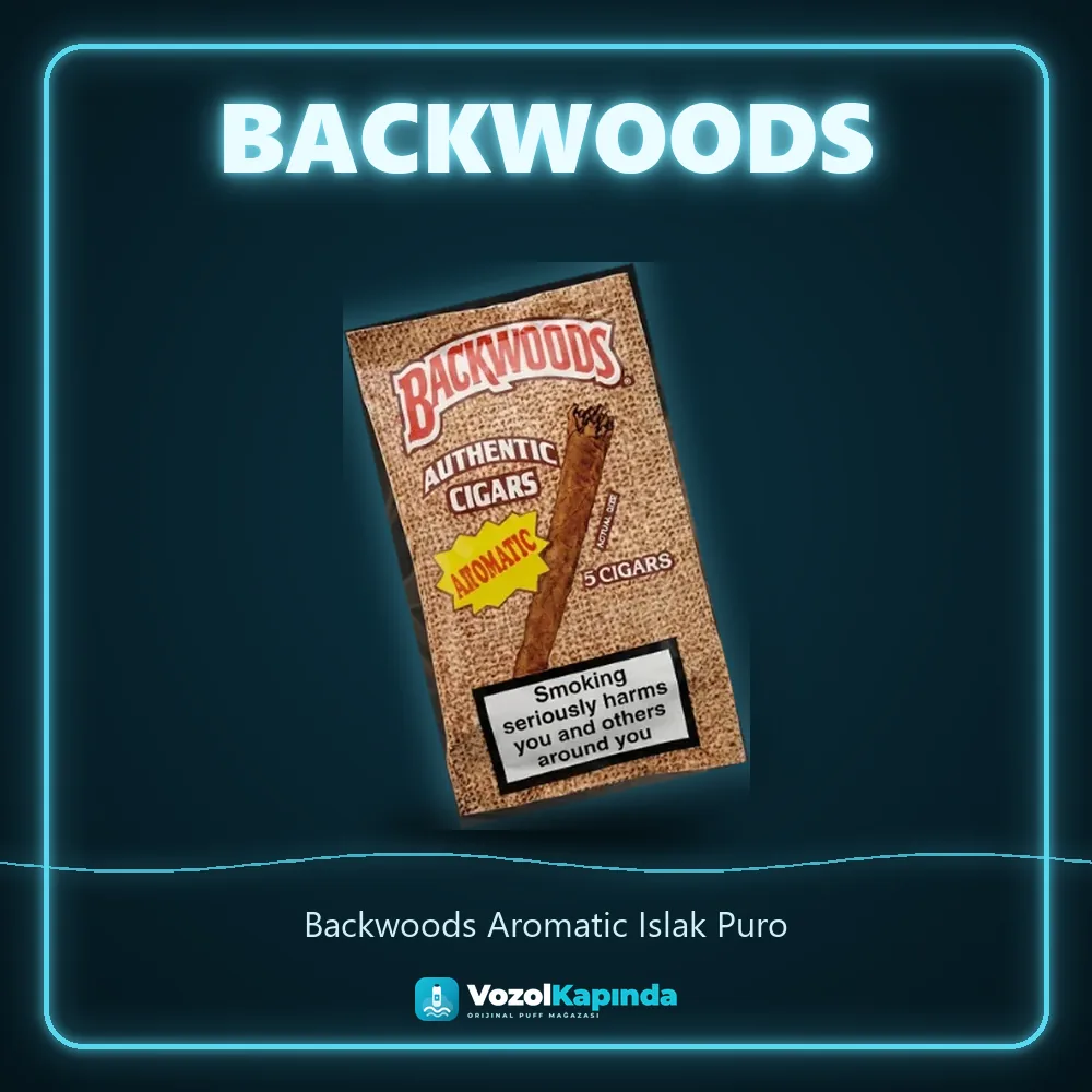Backwoods Aromatic Islak Puro Bilgi Kartı Backwoods Aromatic Islak Puro bilgi kartı, orijinal puro