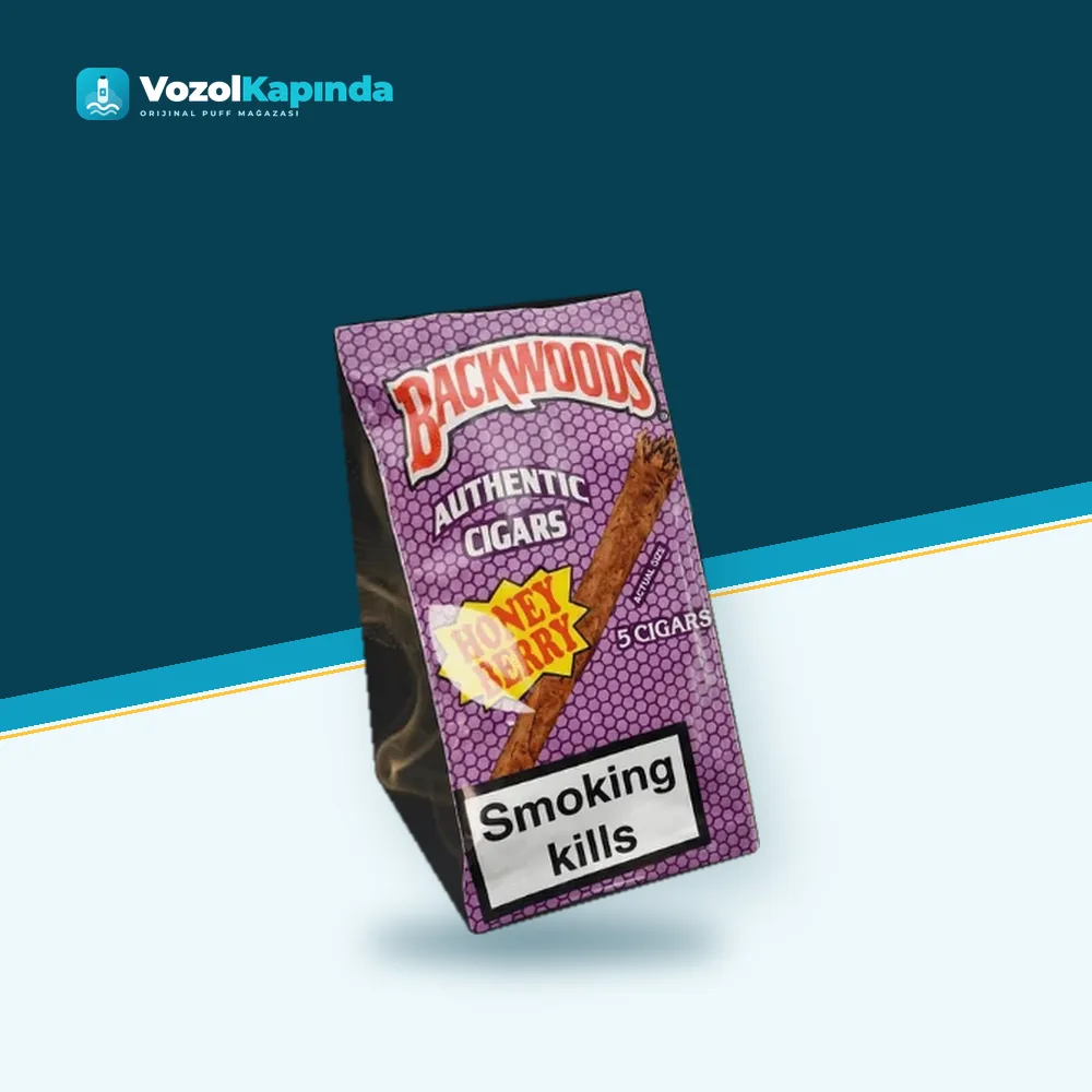 Backwoods HoneyBerry Islak Puro Bal ve Meyve aromalı Ürün Görseli Backwoods HoneyBerry Islak Puro Bal ve Meyve aromalı paket görünümü