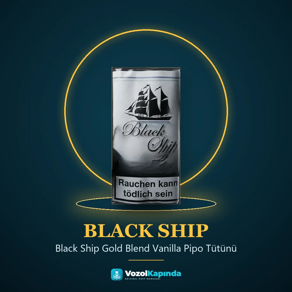 Black Ship Gold Blend Vanilla Pipo Tütünü Özellikleri Black Ship Gold Blend Vanilla Pipo Tütünü sipariş avantajları: kapıda ödeme ve gizli paket