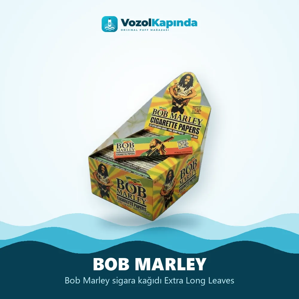 Bob Marley sigara kağıdı Extra Long Leaves Sipariş Bilgileri Bob Marley sigara kağıdı Extra Long Leaves bilgi kartı, orijinal sarma kağıdı