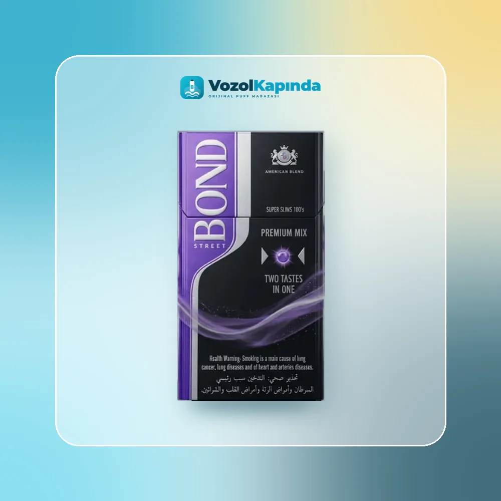 Bond Mix Böğürtlen ve Mentol aromalı sigara Orijinal Ambalaj Bond Mix Böğürtlen ve Mentol aromalı sigara ürün görseli, orijinal sigara