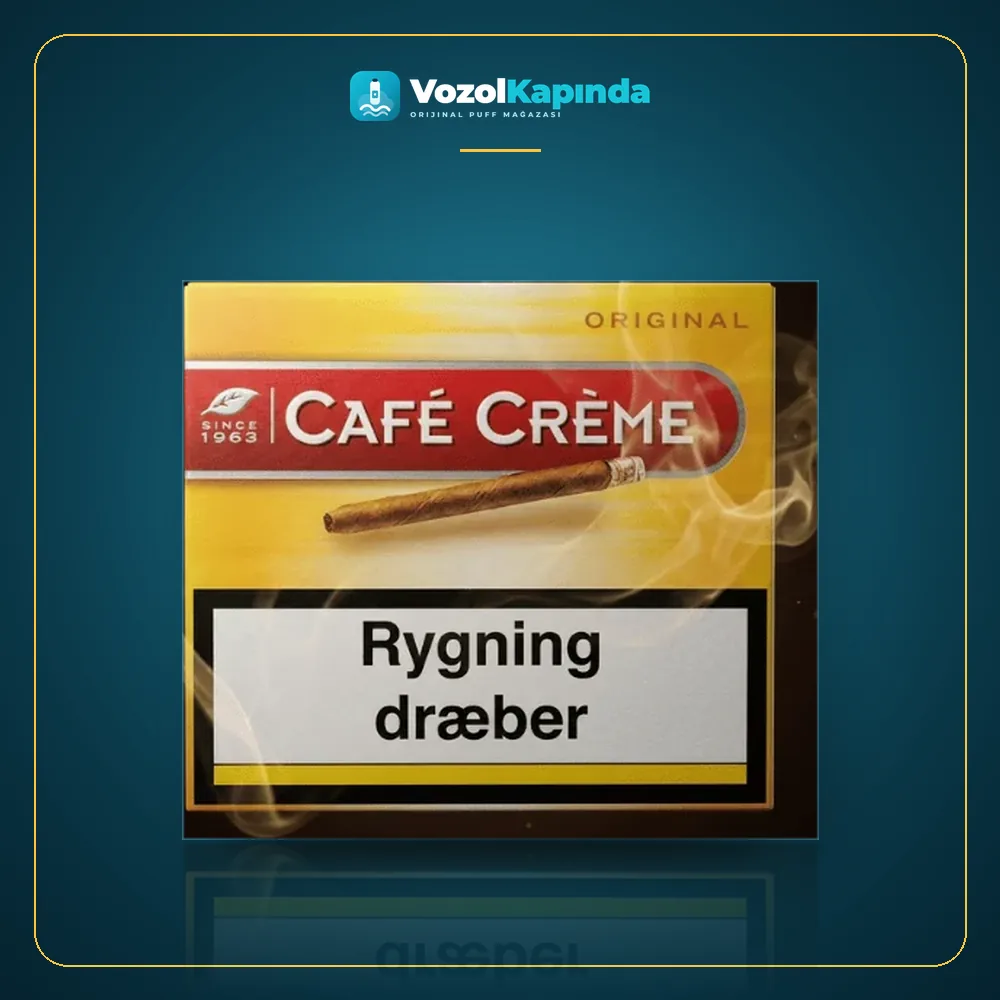 Cafe Creme Original sigarillo 10’s Orijinal Ambalaj Cafe Creme Original sigarillo 10’s paket görünümü