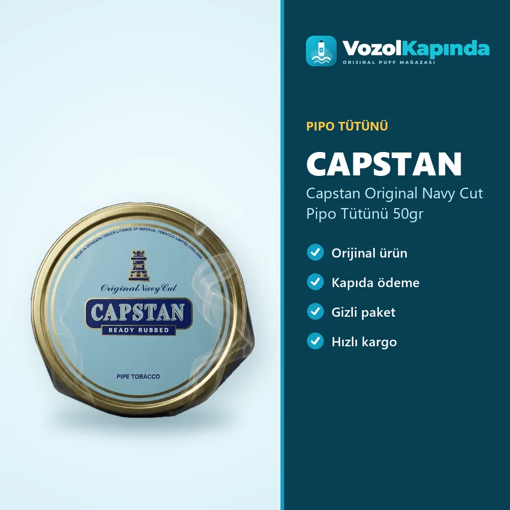 Capstan Original Navy Cut Pipo Tütünü 50gr Özellikleri Capstan Original Navy Cut Pipo Tütünü 50gr bilgi kartı, orijinal pipo tütünü