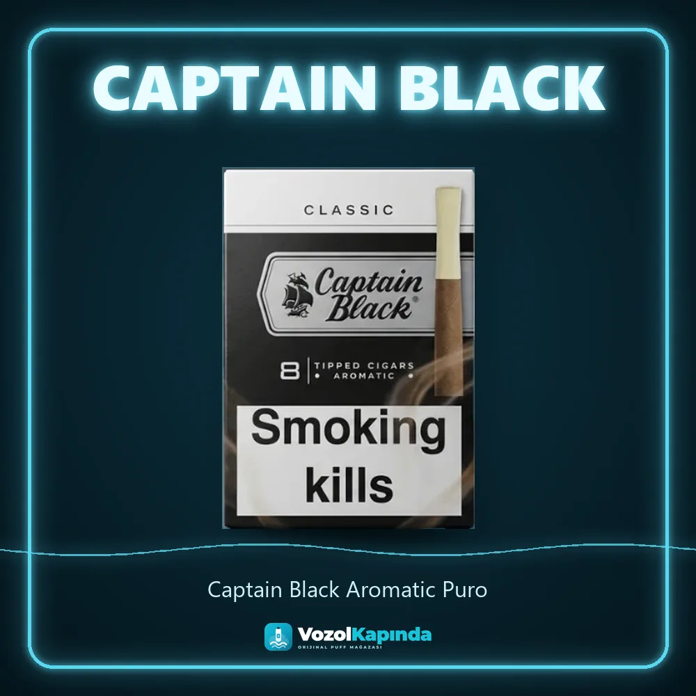 Captain Black Aromatic Puro Bilgi Kartı Captain Black Aromatic Puro bilgi kartı, orijinal puro