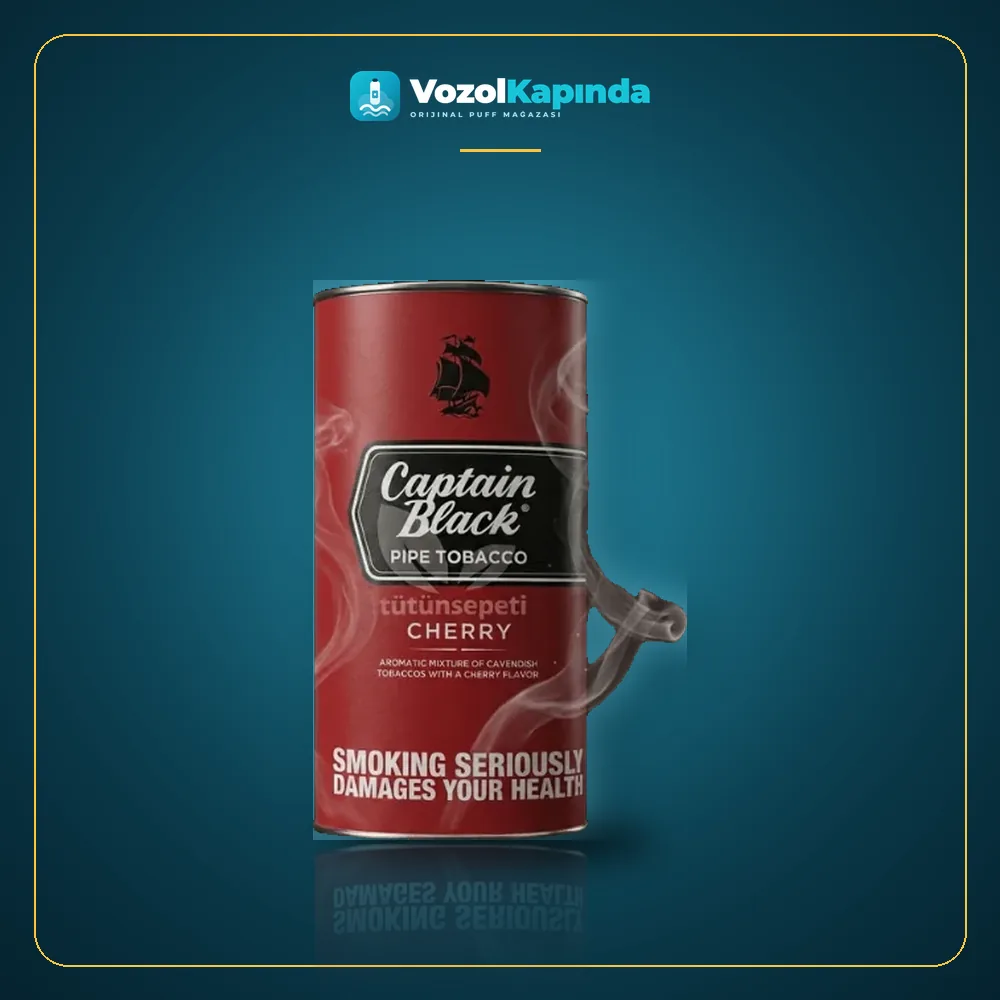 Captain Black Cherry Pipo Tütünü Vişne aromalı Ürün Görseli Captain Black Cherry Pipo Tütünü Vişne aromalı paket görünümü