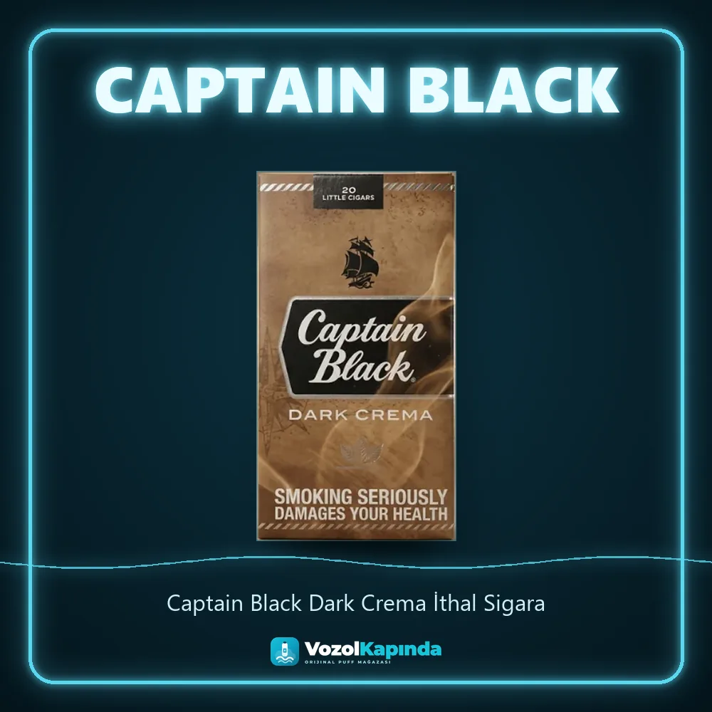 Captain Black Dark Crema İthal Sigara özellikleri: orijinal ürün, kapıda ödeme, gizli paket