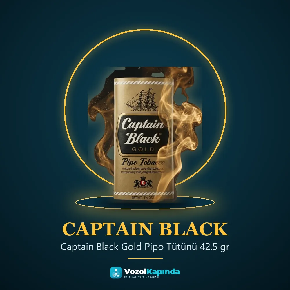 Captain Black Gold Pipo Tütünü 42.5 gr bilgi kartı, orijinal pipo tütünü