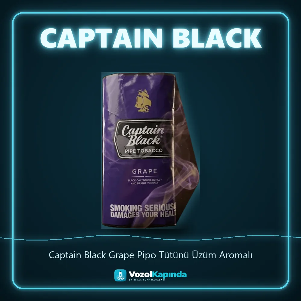 Captain Black Grape Pipo Tütünü Üzüm Aromalı sipariş avantajları: kapıda ödeme ve gizli paket