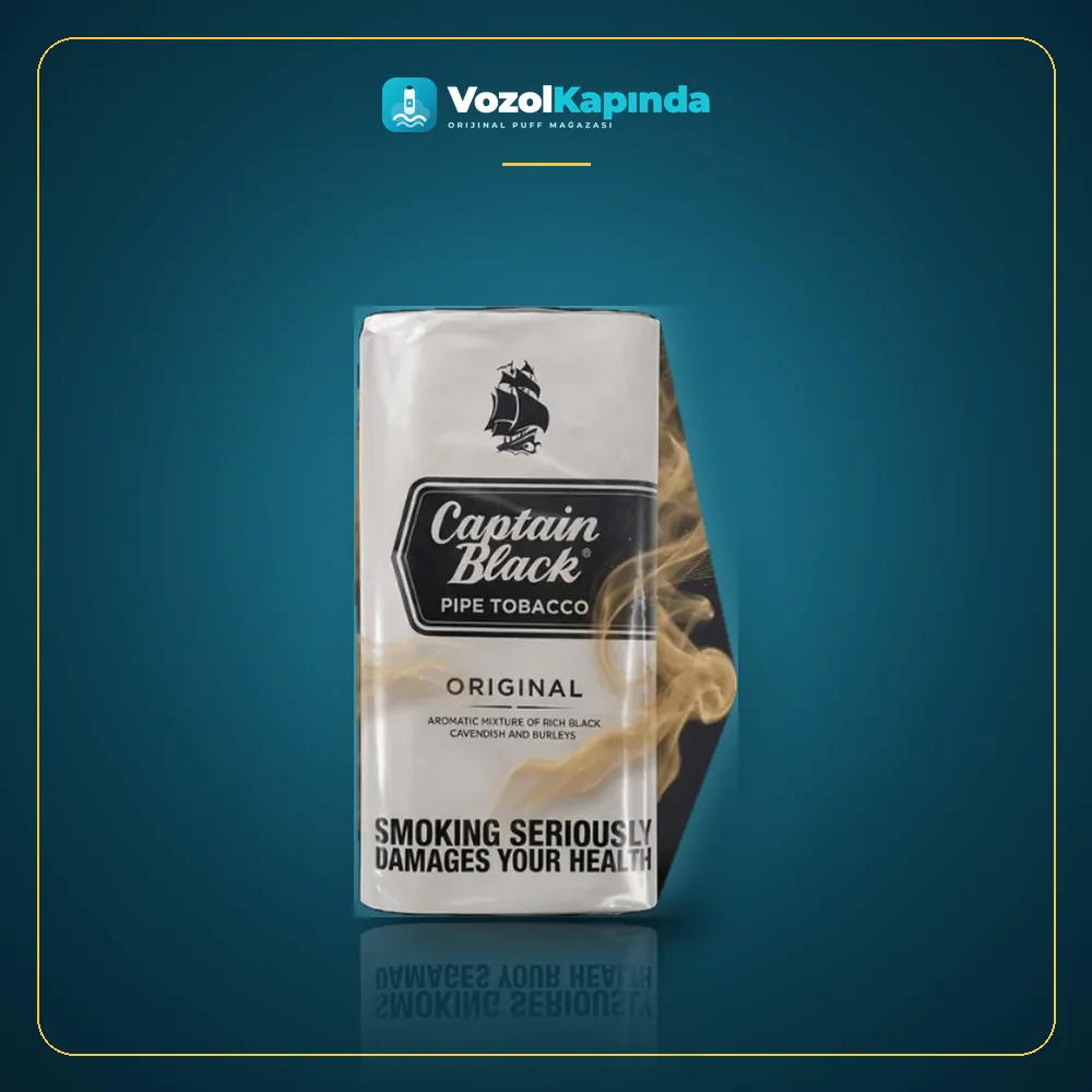 Captain Black Regular Original White Pipo Tütünü Paket Görünümü Captain Black Regular Original White Pipo Tütünü paket görünümü