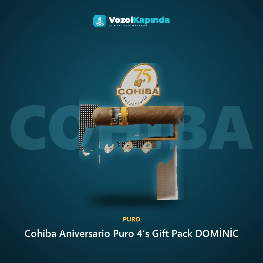 Cohiba Aniversario Puro 4’s Gift Pack DOMİNİC Sipariş Bilgileri Cohiba Aniversario Puro 4’s Gift Pack DOMİNİC özellikleri: orijinal ürün, kapıda ödeme, gizli paket
