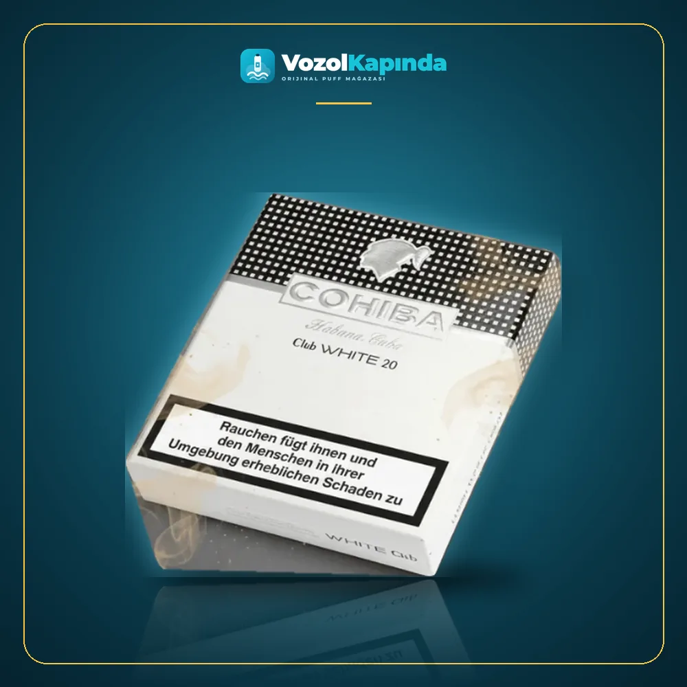 Cohiba Club White 20 Sigarillo ön yüz görseli, orijinal ambalaj