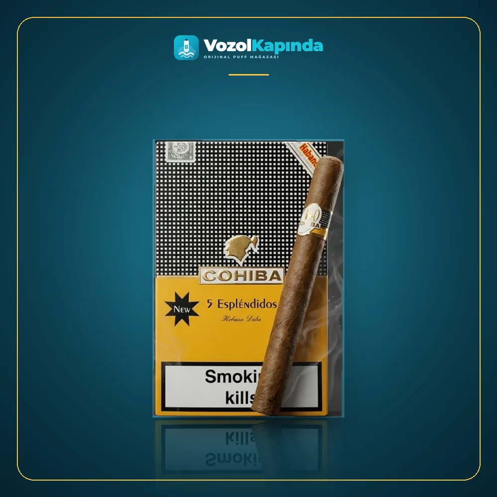 Cohiba Esplendidos Puro 5’s Gift Pack DOMİNİC Ürün Görseli Cohiba Esplendidos Puro 5’s Gift Pack DOMİNİC ön yüz görseli, orijinal ambalaj