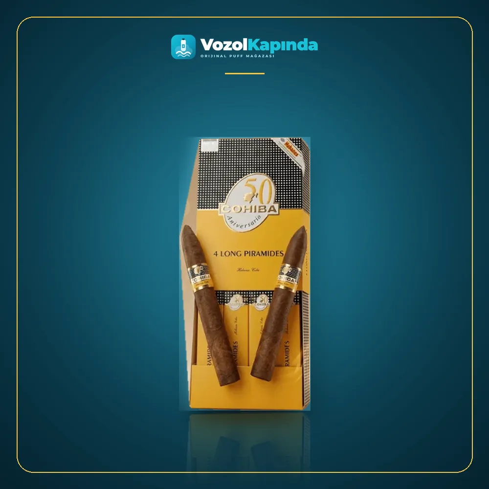 Cohiba Long Piramides Puro 4’s Gift Pack DOMİNİC ürün görseli, orijinal puro