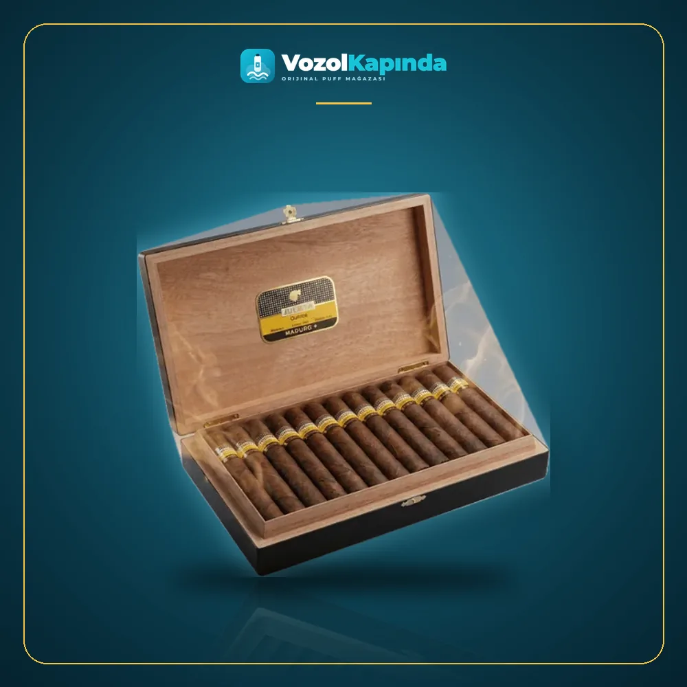 Cohiba Maduro 5 Genios Puro 25’li Ahşap Kutu DOMİNİC ön yüz görseli, orijinal ambalaj