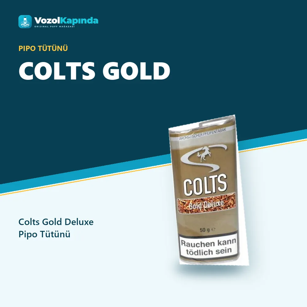 Colts Gold Deluxe Pipo Tütünü Sipariş Bilgileri Colts Gold Deluxe Pipo Tütünü bilgi kartı, orijinal pipo tütünü