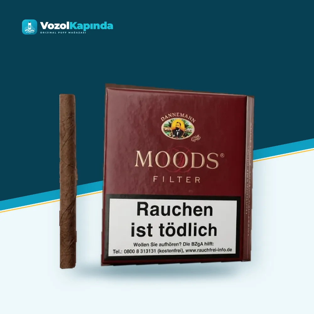 Dannemann Moods Filter sigarillo 20’s Orijinal Ambalaj Dannemann Moods Filter sigarillo 20’s paket görünümü