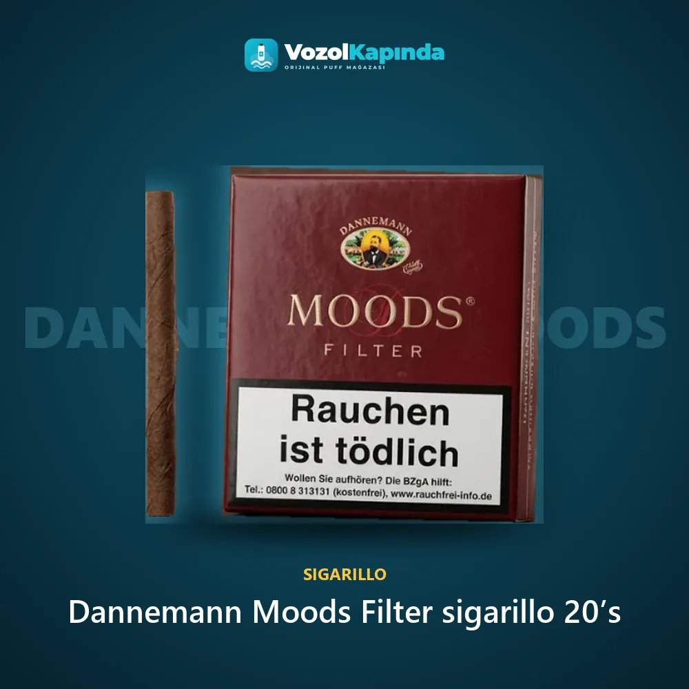 Dannemann Moods Filter sigarillo 20’s Özellikleri Dannemann Moods Filter sigarillo 20’s sipariş avantajları: kapıda ödeme ve gizli paket
