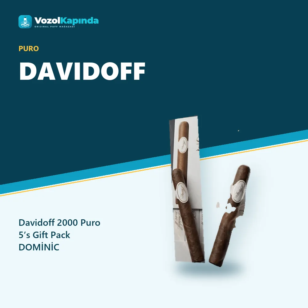 Davidoff 2000 Puro 5’s Gift Pack DOMİNİC sipariş avantajları: kapıda ödeme ve gizli paket