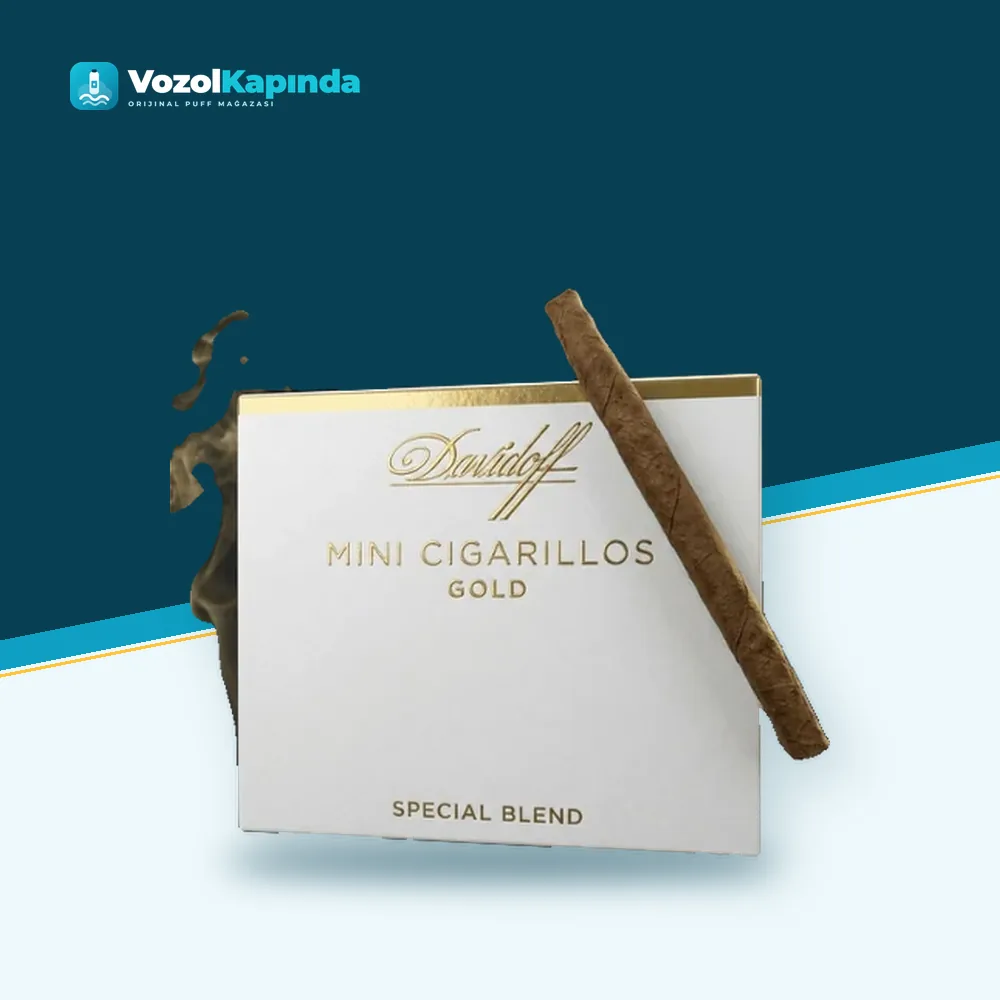 Davidoff Mini Cigarillos Gold 10’s Paket Görünümü Davidoff Mini Cigarillos Gold 10’s ürün görseli, orijinal sigarillo