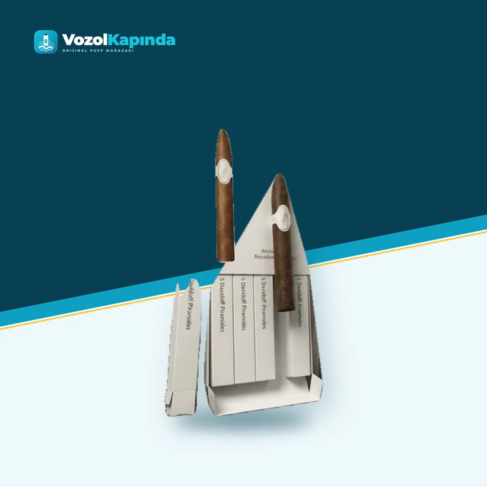 Davidoff Piramides Puro 5’s Gift Pack DOMİNİC Ürün Görseli Davidoff Piramides Puro 5’s Gift Pack DOMİNİC ön yüz görseli, orijinal ambalaj