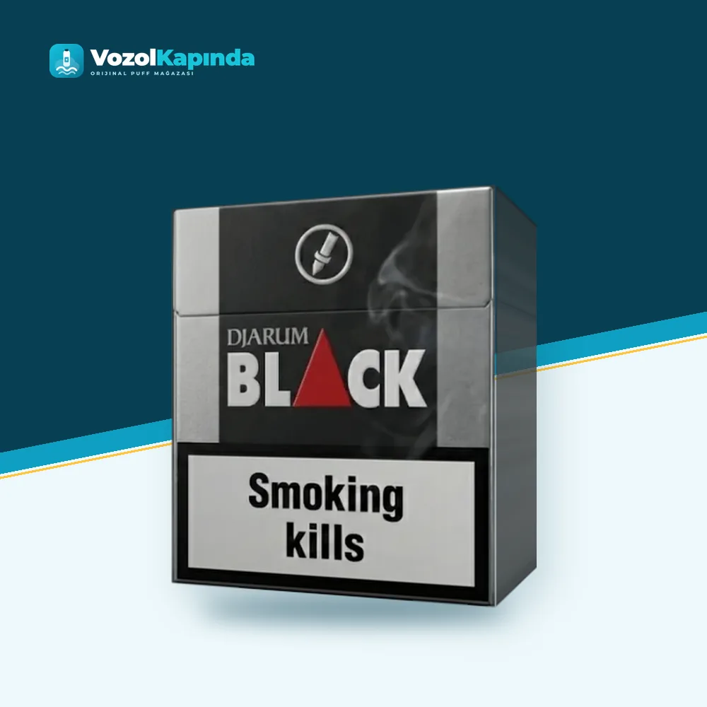 Djarum Black Supersmooth ithal sigara paket görünümü