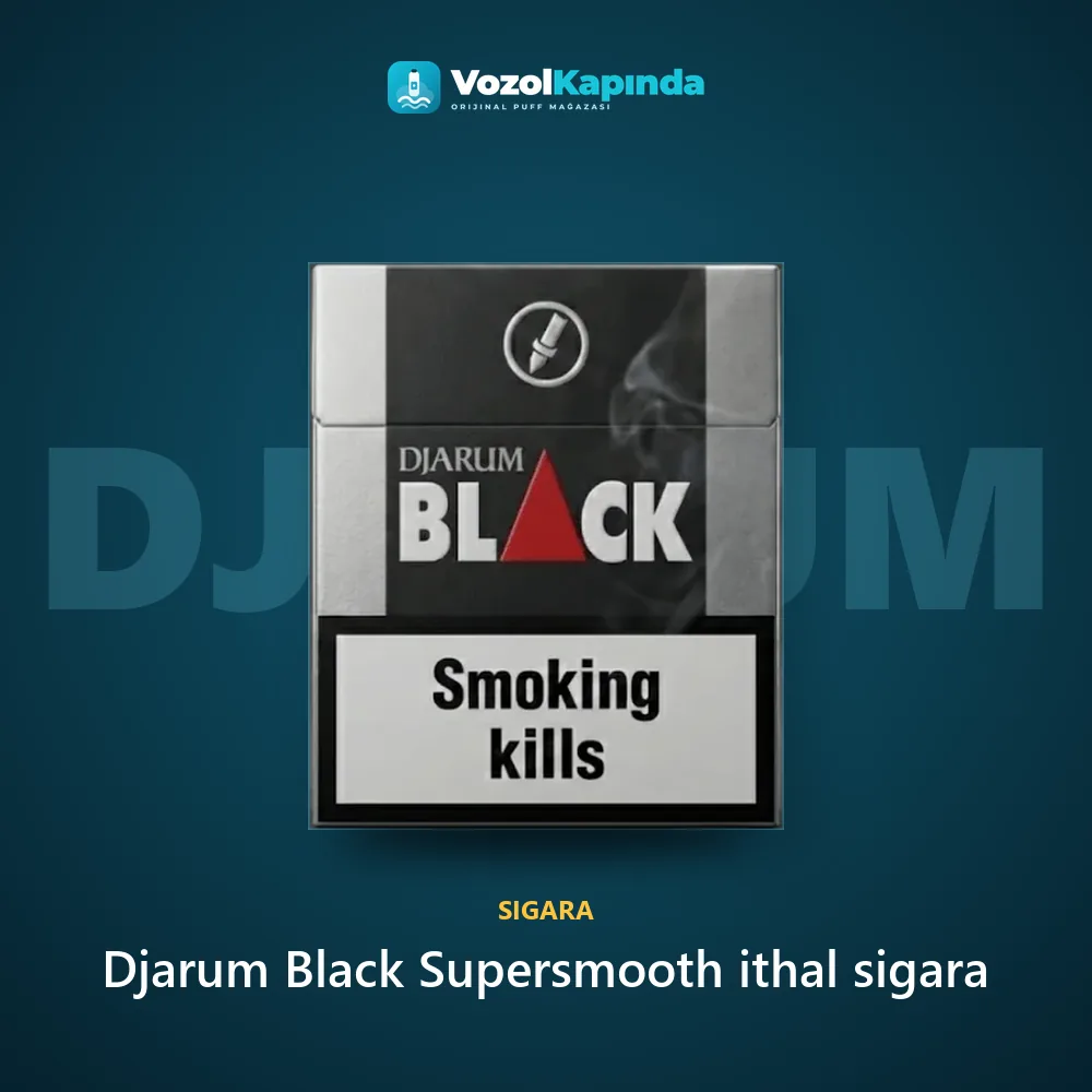 Djarum Black Supersmooth ithal sigara özellikleri: orijinal ürün, kapıda ödeme, gizli paket