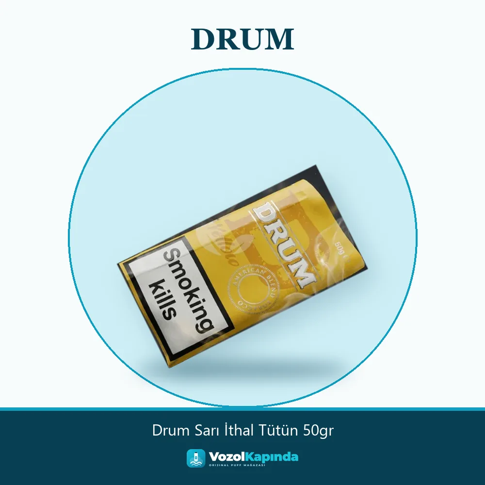 Drum Sarı İthal Tütün 50gr Özellikleri Drum Sarı İthal Tütün 50gr özellikleri: orijinal ürün, kapıda ödeme, gizli paket