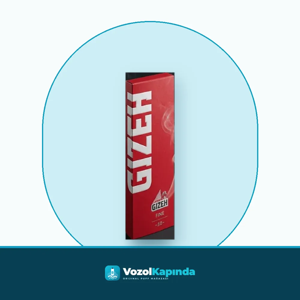Gizeh Kırmızı Fine Sigara Kağıdı Tekli paket görünümü