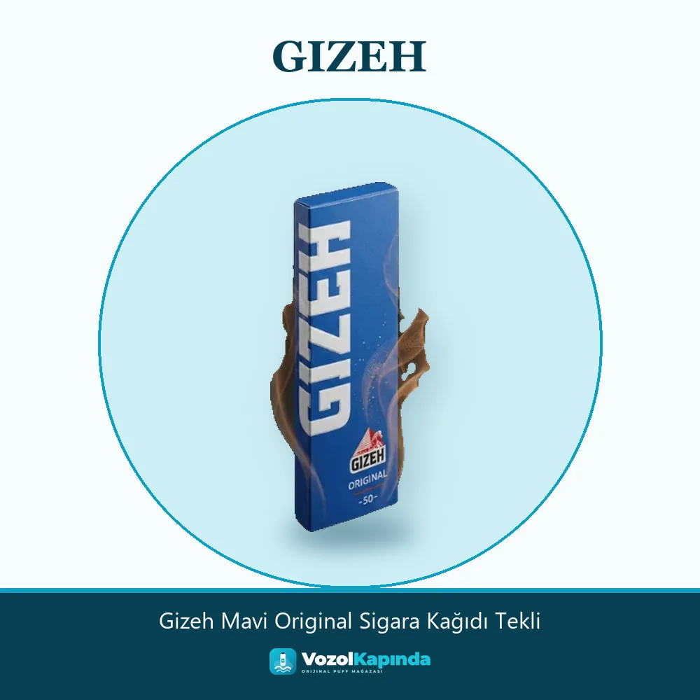 Gizeh Mavi Original Sigara Kağıdı Tekli özellikleri: orijinal ürün, kapıda ödeme, gizli paket