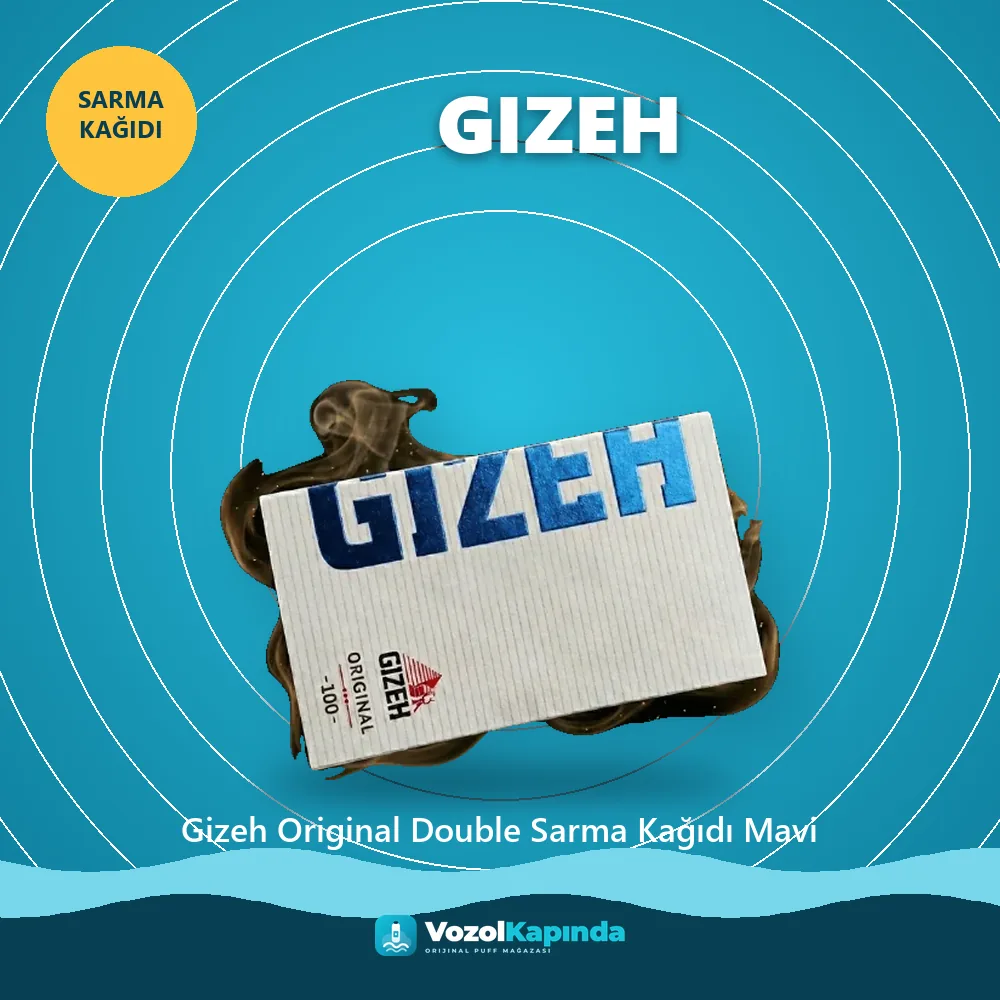 Gizeh Original Double Sarma Kağıdı Mavi Özellikleri Gizeh Original Double Sarma Kağıdı Mavi bilgi kartı, orijinal sarma kağıdı
