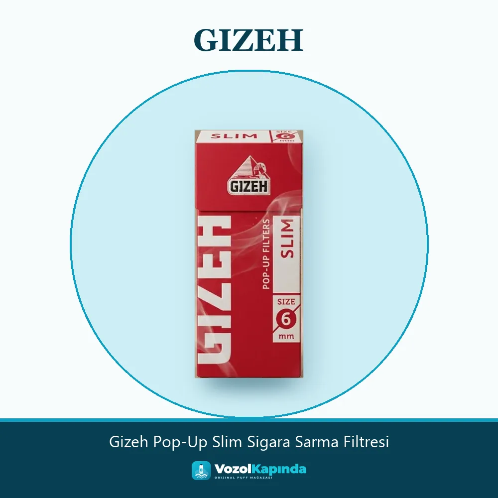 Gizeh Pop-Up Slim Sigara Sarma Filtresi sipariş avantajları: kapıda ödeme ve gizli paket