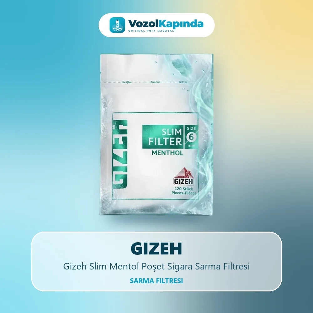 Gizeh Slim Mentol Poşet Sigara Sarma Filtresi Sipariş Bilgileri Gizeh Slim Mentol Poşet Sigara Sarma Filtresi sipariş avantajları: kapıda ödeme ve gizli paket