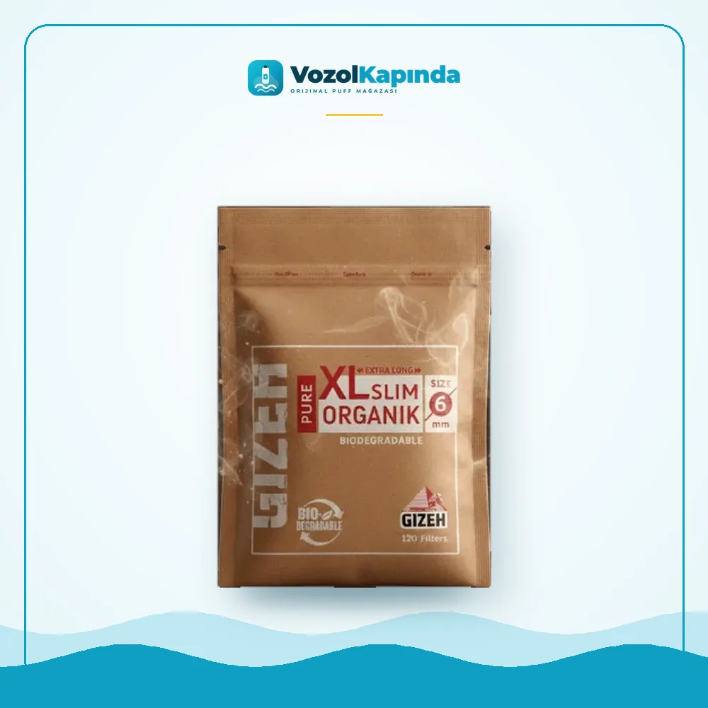 Gizeh XL Slim Organik Poşet Sigara Sarma Filtresi Fiyatı Gizeh XL Slim Organik Poşet Sigara Sarma Filtresi satın al, Vozol Kapında