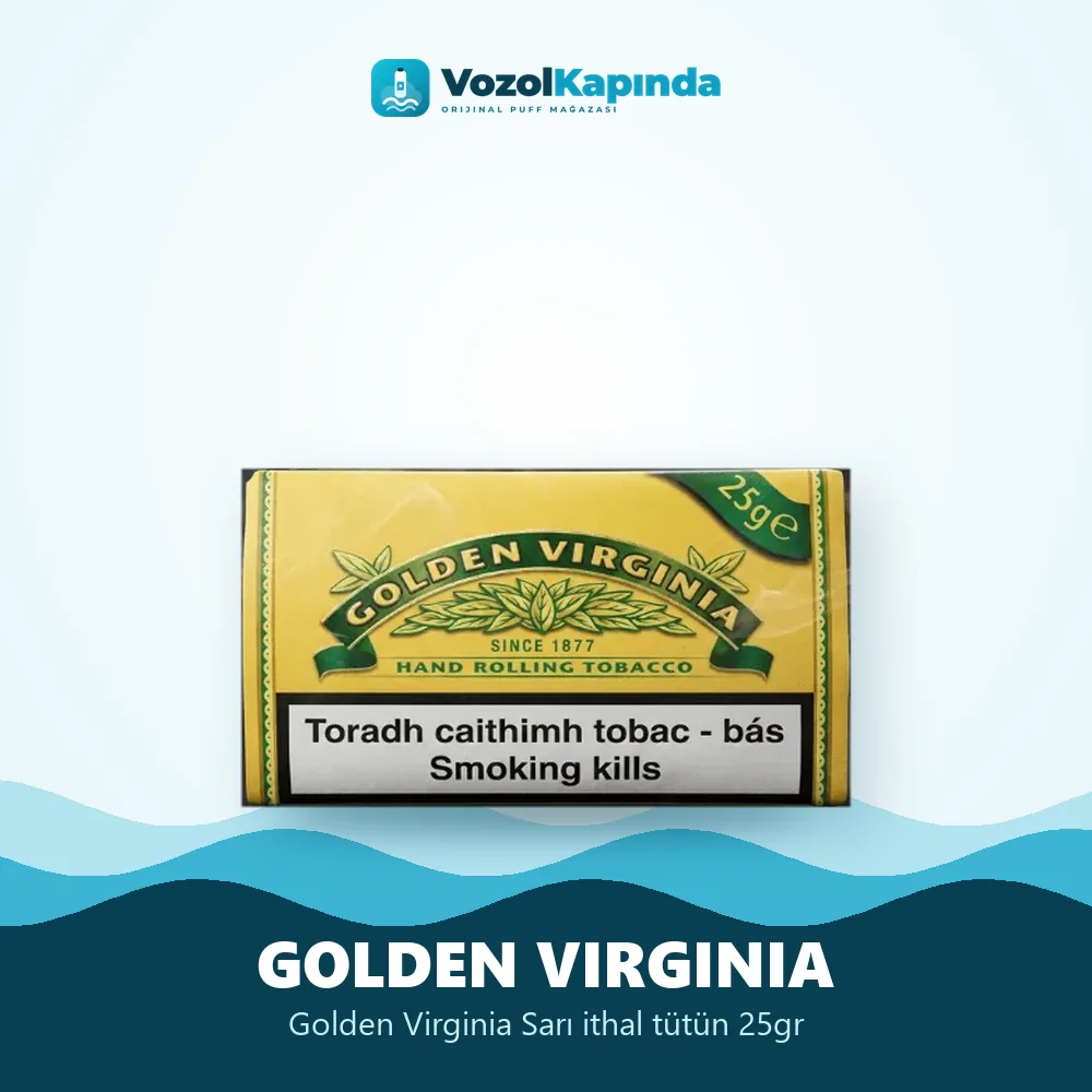 Golden Virginia Sarı ithal tütün 25gr sipariş avantajları: kapıda ödeme ve gizli paket