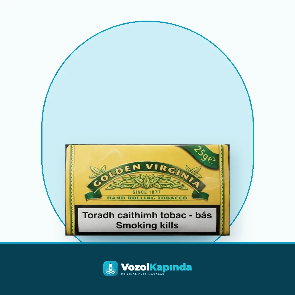 Golden Virginia Sarı ithal tütün 25gr ürün görseli, orijinal sarma tütünü