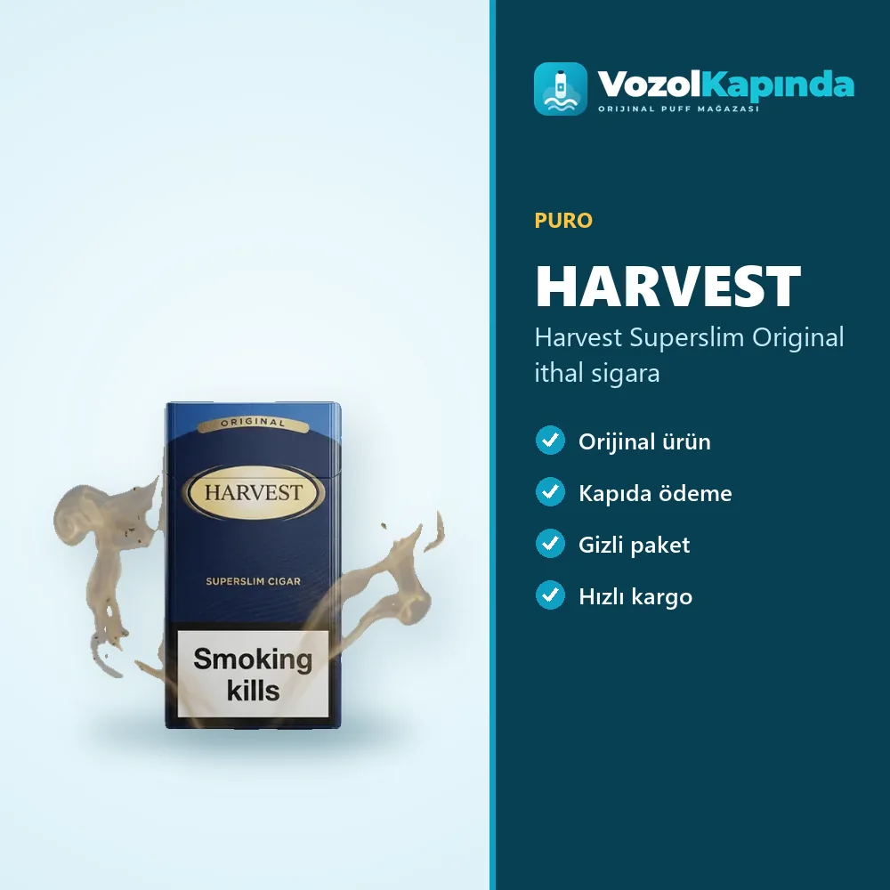 Harvest Superslim Original ithal sigara Sipariş Bilgileri Harvest Superslim Original ithal sigara sipariş avantajları: kapıda ödeme ve gizli paket