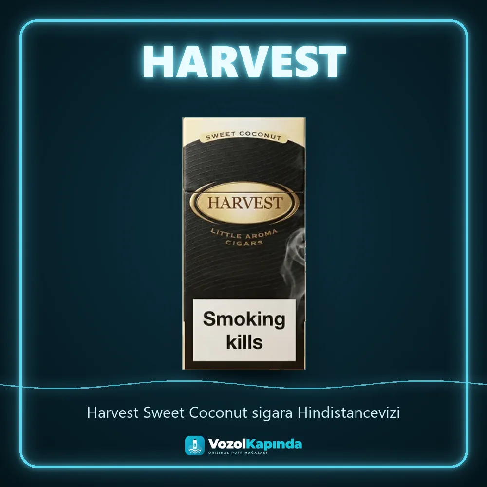 Harvest Sweet Coconut sigara Hindistancevizi Bilgi Kartı Harvest Sweet Coconut sigara Hindistancevizi sipariş avantajları: kapıda ödeme ve gizli paket