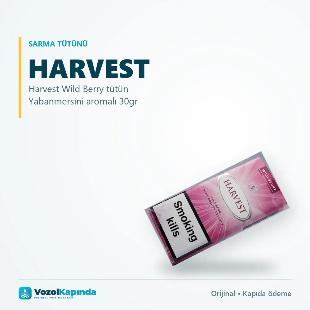 Harvest Wild Berry tütün Yabanmersini aromalı 30gr Bilgi Kartı Harvest Wild Berry tütün Yabanmersini aromalı 30gr sipariş avantajları: kapıda ödeme ve gizli paket