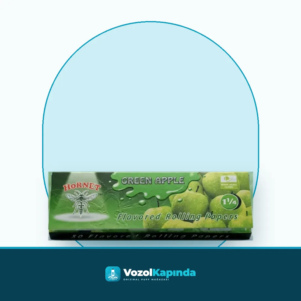 Hornet Green Apple Yeşil Elma Aromalı sarma Kağıdı King Size ürün görseli, orijinal sarma kağıdı