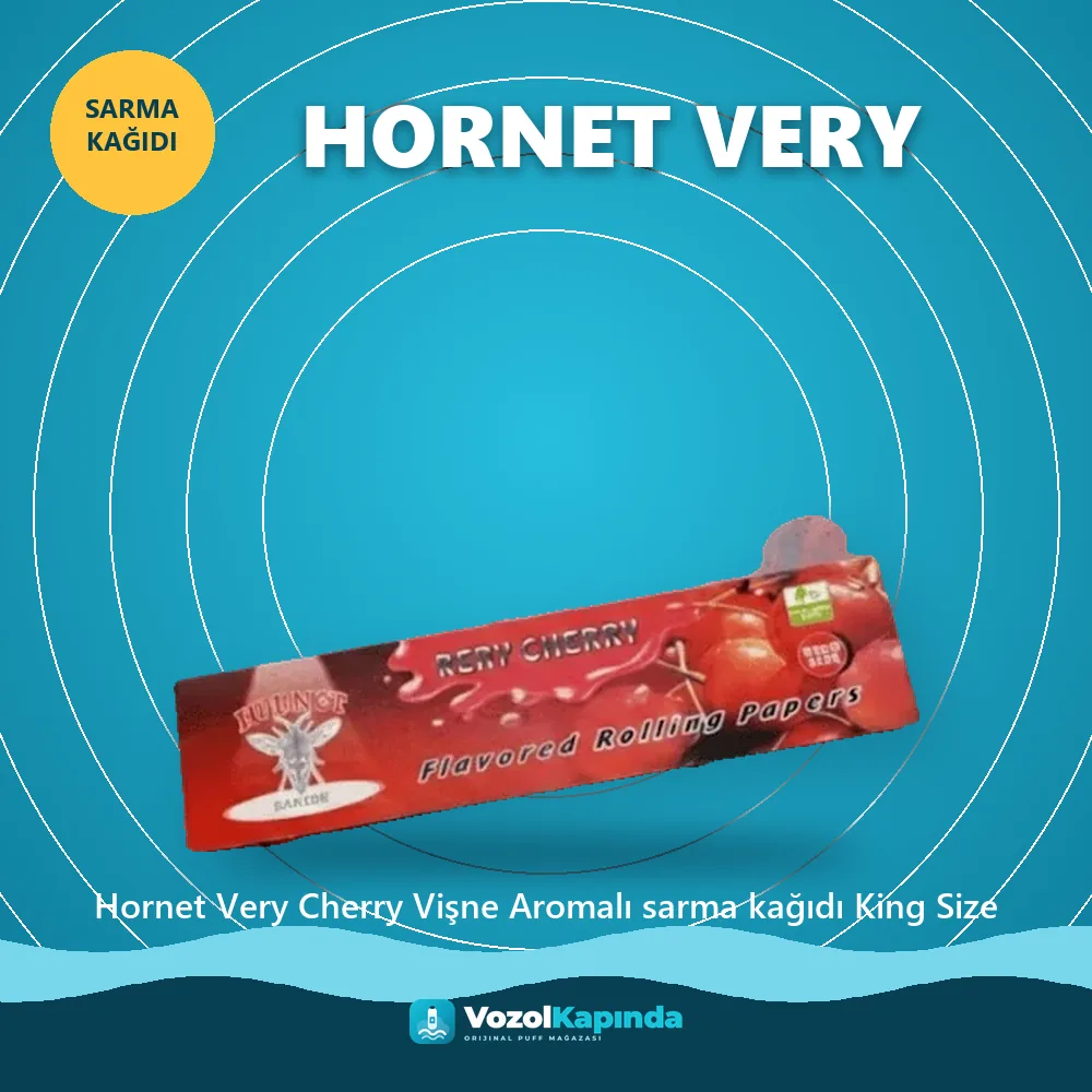 Hornet Very Cherry Vişne Aromalı sarma kağıdı King Size özellikleri: orijinal ürün, kapıda ödeme, gizli paket