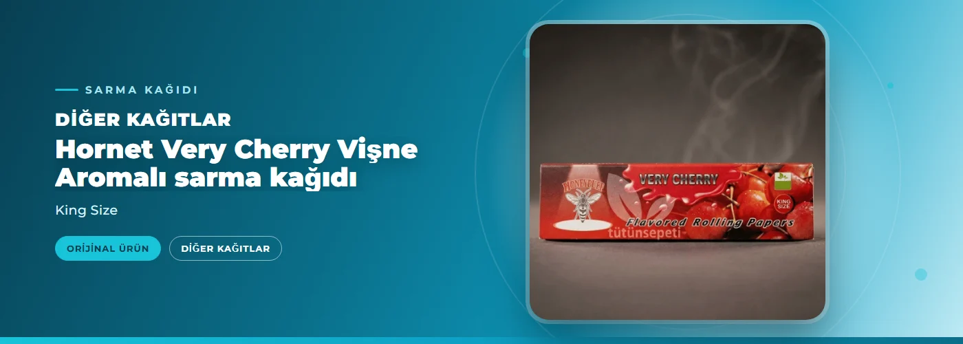 Hornet Very Cherry Vişne Aromalı sarma kağıdı  – King Size