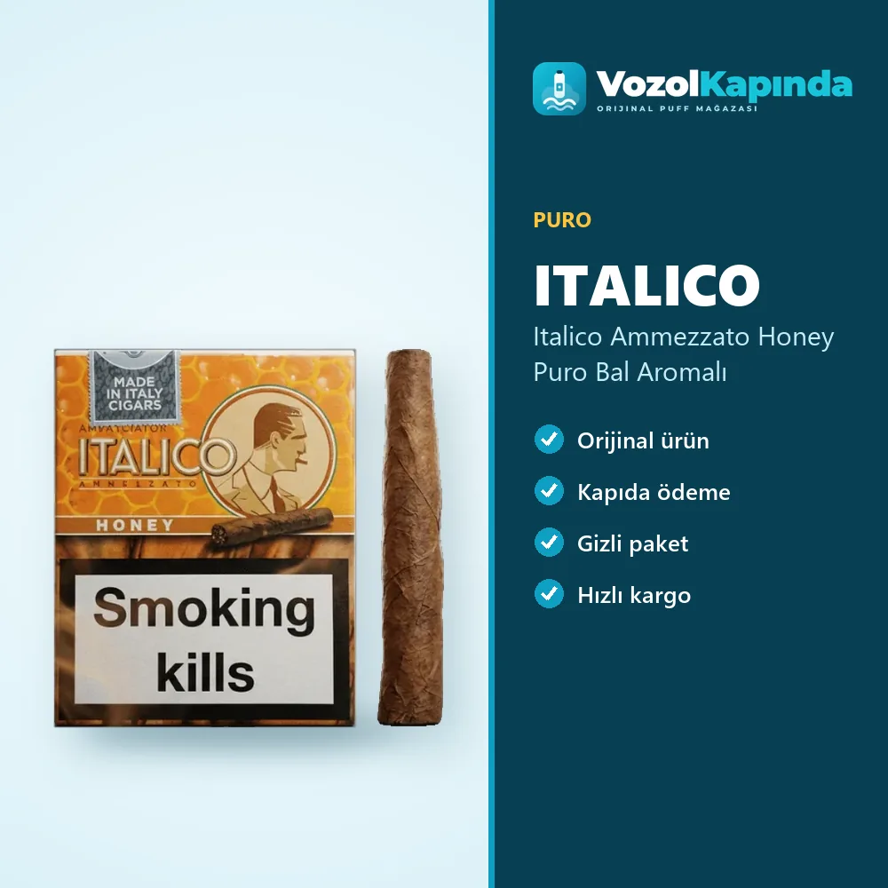 Italico Ammezzato Honey Puro Bal Aromalı Sipariş Bilgileri Italico Ammezzato Honey Puro Bal Aromalı sipariş avantajları: kapıda ödeme ve gizli paket