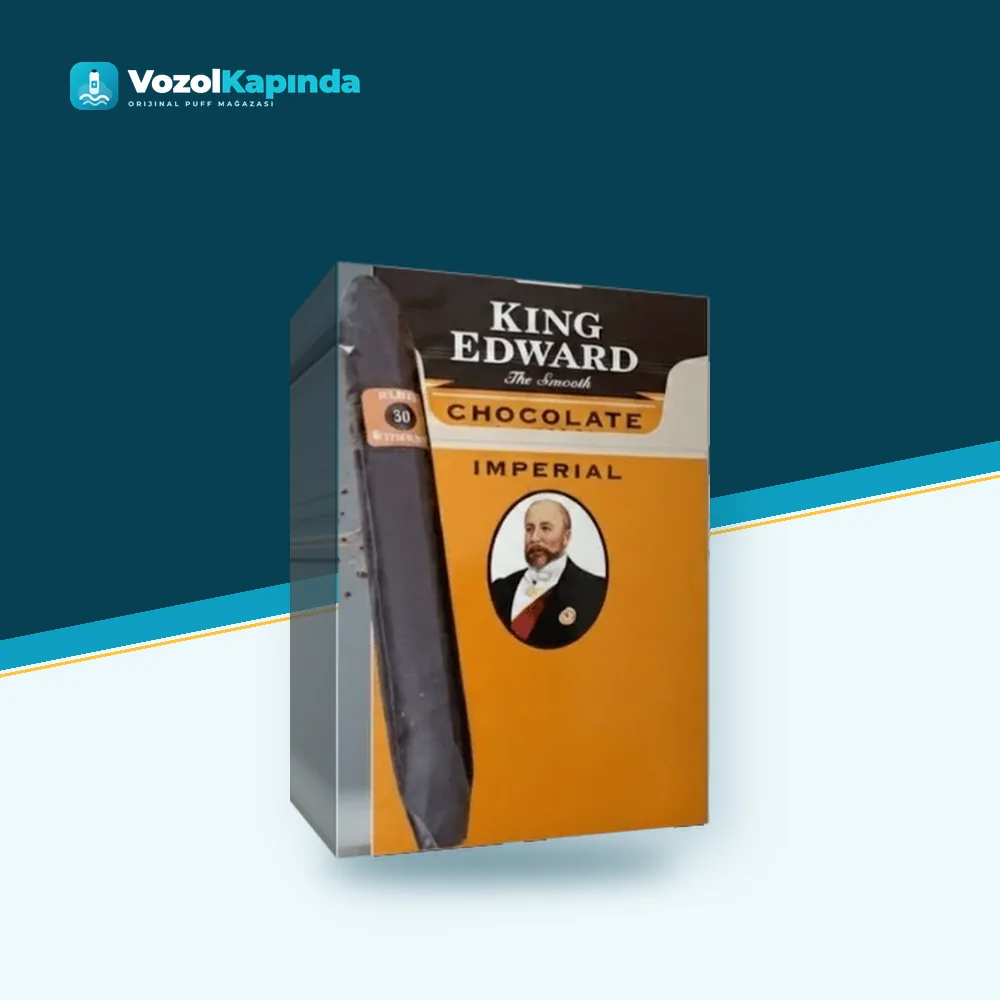 King Edward Chocolate puro 5’s Çikolata aromalı Ürün Görseli King Edward Chocolate puro 5’s Çikolata aromalı ürün görseli, orijinal puro