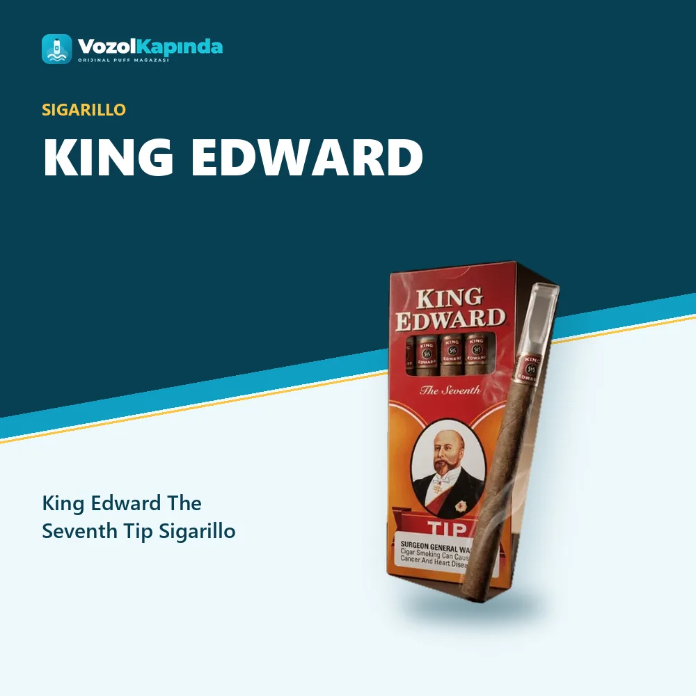 King Edward The Seventh Tip Sigarillo bilgi kartı, orijinal sigarillo