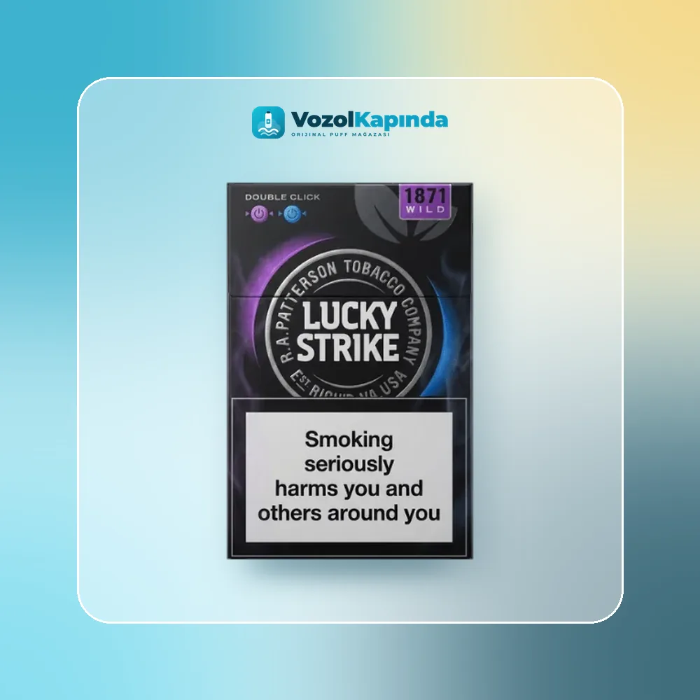 Lucky Strike Double Click Sigara Mentol ve Böğürtlen Ürün Görseli Lucky Strike Double Click Sigara Mentol ve Böğürtlen ürün görseli, orijinal sigara