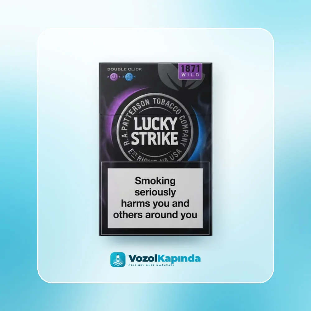 Lucky Strike Double Click Sigara Mentol ve Böğürtlen Sipariş Lucky Strike Double Click Sigara Mentol ve Böğürtlen, Vozol Kapında orijinal sigara