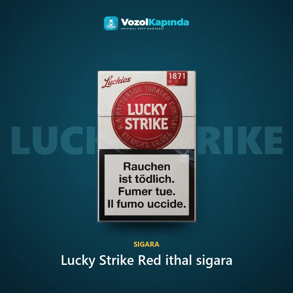 Lucky Strike Red ithal sigara Özellikleri Lucky Strike Red ithal sigara özellikleri: orijinal ürün, kapıda ödeme, gizli paket