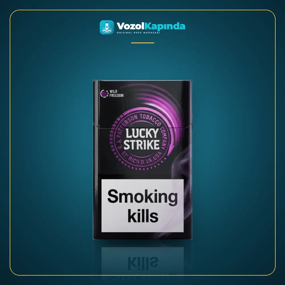 Lucky Strike Wild Freedom sigara Yabanmersini aromalı Ürün Görseli Lucky Strike Wild Freedom sigara Yabanmersini aromalı ürün görseli, orijinal sigara